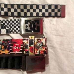 Vans belt, Dc belt buckle,checkerboard belt, robot